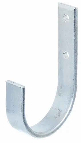Wandhaken Set 10er, gebogen, galvanisch blau verzinkt 110x60mm - Praktisches 10er Set gebogener Wandhaken aus robustem Stahl. Ideal für die Aufbewahrung und Organisation in jedem Raum. Farbe: Silber, langlebig und vielseitig einsetzbar.