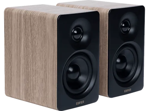 Edifier M60 Multimedia-Lautsprecher - Regal-Lautsprecher mit 66W RMS, Hi-Res Audio und Bluetooth 5.3 für kabelloses Streaming, inklusive Aluminium-Lautsprecherständern für optimalen Klang.