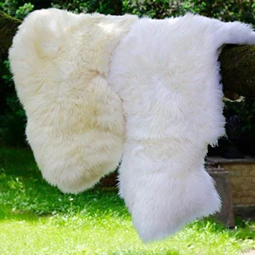 Hollert German Leather Fashion Lammfell naturweiß in weiß von Hollert
