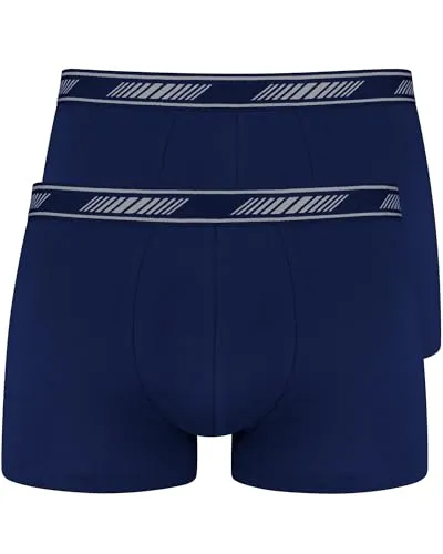 Nur Der 2er Pack Boxer 3D Flex atmungsaktive Baumwolle Männer Unterhosen Herren, marine, XL