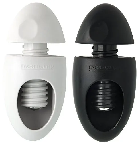 FACKELMANN Nussknacker iKnack, Kastanienbohrer mit starker Kraftwirkung, Nussöffner mit Schraubgewinde (Farbe: Schwarz oder Weiß