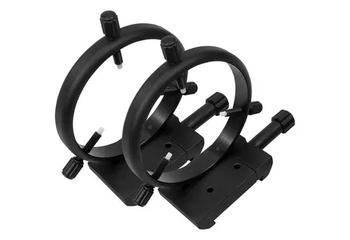 Omegon Teleskop Leitrohrschellen 120mm - Teleskope - Deluxe Leitrohrschellen für Tuben bis 120mm, mit Quick-Adapter-System für ultraschnelle Montage und optimalen Schutz durch Kunststoffschoner.