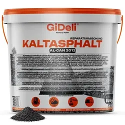 GiDeli Kaltasphalt 10kg – Sofort einsetzbarer Reparatur-Asphalt
