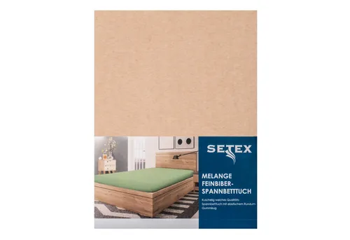 SETEX Spannbettlaken Biber, Biber, Gummizug: rundum, (1 Stück), Feinbiber-Ausführung für extra Wärme an kalten Tagen