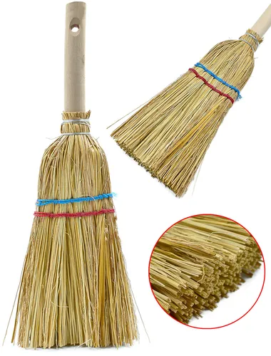 Reisstrohbesen Strohbesen Handstrohbesen Hexenbesen Haushaltsbesen Handfeger