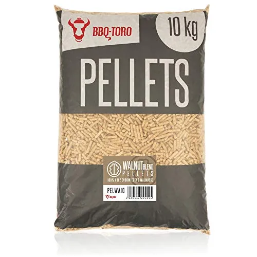 BBQ-Toro Grillpellets Walnuss 10 kg – Ideal für Grill und Smoker - VIELFÄLTIG | Die Walnusspellets sorgen für intensiven Geschmack und sind perfekt für Grill, Smoker und Heizungsanlagen. Genießen Sie reines Naturaroma ohne Zusatzstoffe.