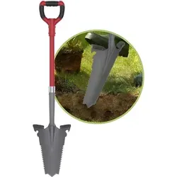 EASYmaxx Spaten- & Wurzelsäge 114cm grau/rot