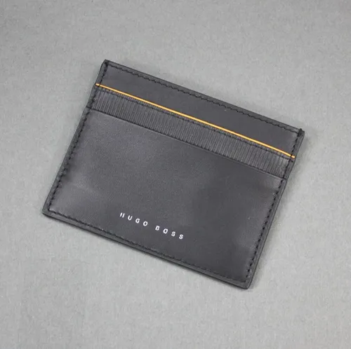 Hugo Boss Gear Card Holder Kartenetui Black/Yellow HLC207S (59)