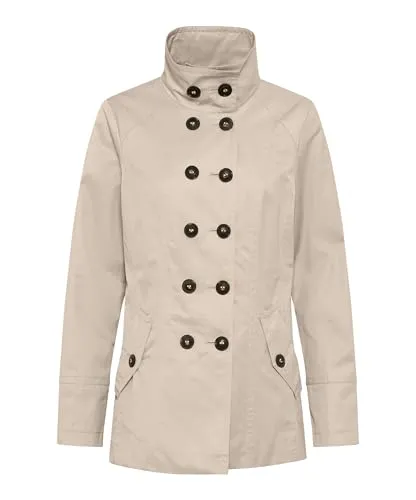 Fuchs Schmitt Style Cityjacke York kitt 40 - Elegante Cityjacke mit taillierter Silhouette, doppelreihiger Knopfleiste und praktischen Pattentaschen. Ideal für stilvolle Auftritte in der Stadt.