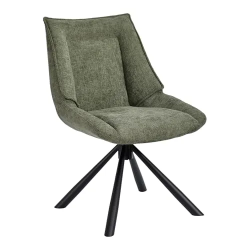 Duhome Esszimmerstuhl (8626A) - 180° drehbar mit Rückstellfunktion - Vielseitiger Stuhl für Esszimmer, Büro und Freizeit, bietet 180° Drehbarkeit und komfortable Rückstellfunktion für optimalen Sitzkomfort.