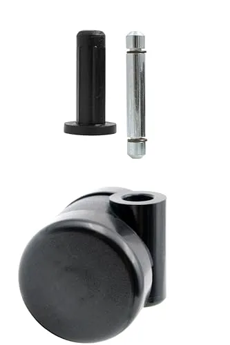 Design61 4er Set Universal Möbelrolle Ø 35mm Lenkrolle Laufrolle Rollen mit Hülse + Stift