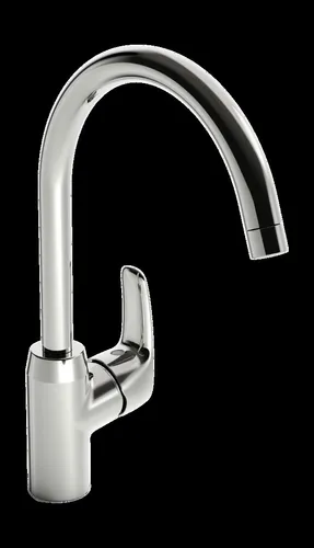 Hansa 45132283 HANSAPINTO Spültischbatterie - Armaturen für sichere Montage und konstanten Wasserfluss, 12 l/min, aus entzinkungsarmen Messing, ideal für umweltbewusste Haushalte.