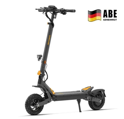 Ausom E-Scooter L1 20.8Ah ABE mit Straßenzulassung, bis zu 90 km Reichweite, 500 W, 20 km/h, E-ABS-Antiblockiersystem, für Fahrer zwischen 140 und 200 cm