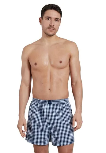 GÖTZBURG Boxershorts GÖTZBURG Herren Boxershort blau 4er Pack (4-St)