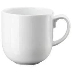 Rosenthal Kaffeebecher Casina, Weiß, Keramik, 400 ml, 8.8x8.9x11.6 cm, DIN EN ISO 14001, DIN EN ISO 9001, Kaffee & Tee, Tassen, Kaffeebecher