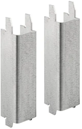 Geberit WC-Kraftlager für WC-Keramiken - Sanitärinstallation, ideal zur stabilen Abstützung von WC-Keramiken mit kleiner Auflagefläche unter 17 cm, Set bestehend aus 2 Stück, robustes U-Profil aus verzinktem Stahl.