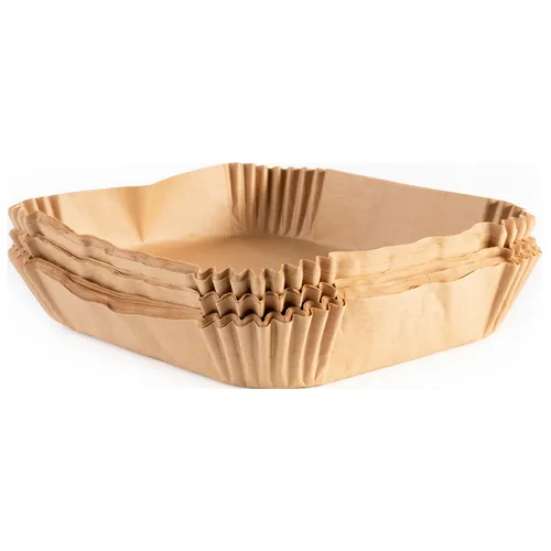 RACH'S KOCHWERK Backpapier-Schalen - 100er-Set - Heißluftfritteusen-Backpapier in braun, ölbeständig und perfekt für 3-4 Liter Geräte. Ideal für müheloses Kochen und einfache Reinigung!