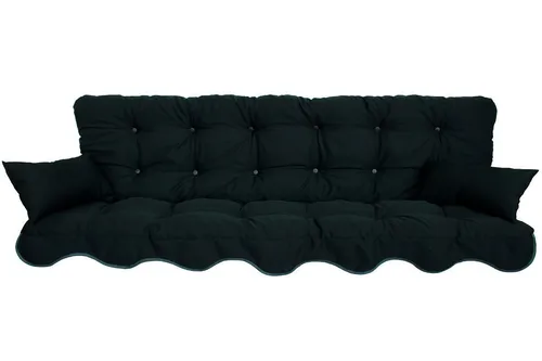 Kühnemuth Auflagekissen Set für Hollywoodschaukeln 180x50 cm - Hochwertige Sitzkissen für Hollywoodschaukeln mit extra Komfort durch 2 zusätzliche Seitenkissen. Ideal für stilvolle Entspannung im Garten!