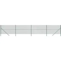 vidaXL Maschendrahtzaun Grün 1,6x10 m - Metallzaun für Sicherheit und Flexibilität, aus verzinktem Stahl mit PVC-Beschichtung für UV- und Rostschutz. Ideal für Grundstücke oder Tiergehege, langlebig und anpassbar.