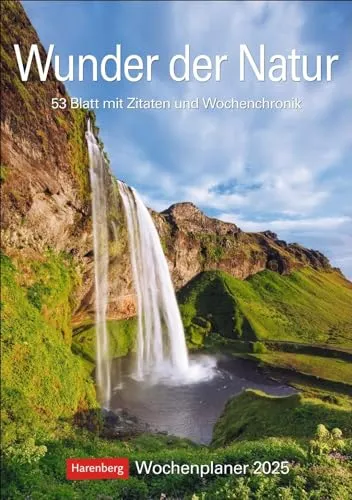 Wunder der Natur Wochenplaner 2025 von Harenberg