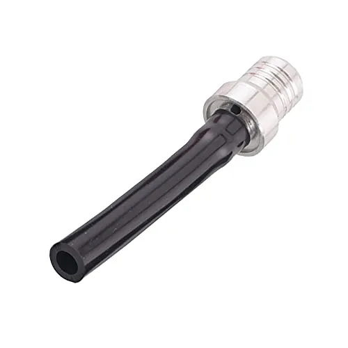 ANCLLO Tankdeckel Entlüftungsrohr mit Ventilkugel, Motorrad Universal Dirt Bike Tankdeckel Entlüftungsschlauch Schlauch für CRF YZF EXC Dirt Pit Quad Bike Atv - Silber