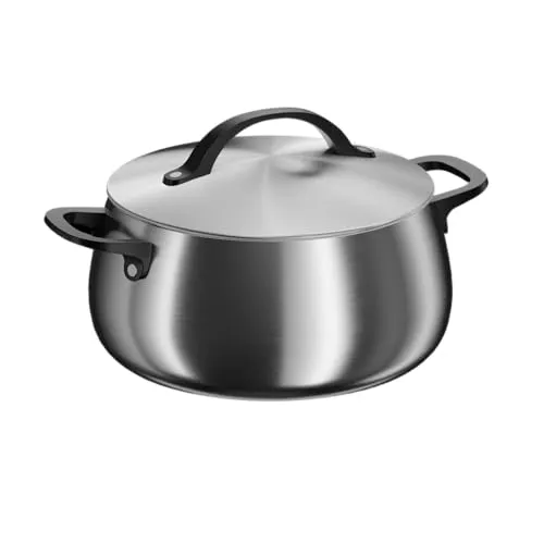 BergHOFF Home Kochtopf 24cm – Vielseitiger Edelstahl Topf mit Deckel