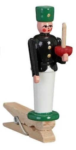 Baumbehang Bergmann bunt auf Klammer 5,5cm NEU Baumschmuck Christbaumschmuck