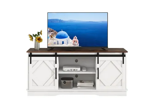 MODFU Sideboard TV-Schrank mit Schiebtüren