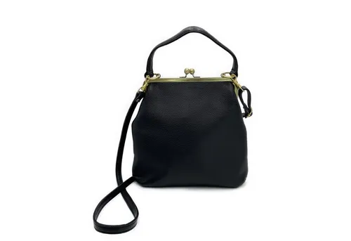 Taschenkinder Schultertasche Vintage Ledertasche Damen - Handtasche Zoe, Retro Umhängetasche, Echtes Leder vom Rind