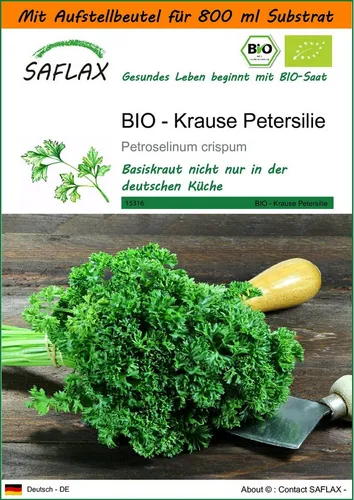 SAFLAX Kräutersamen SAFLAX - Garden in the bag - BIO - Krause Petersilie