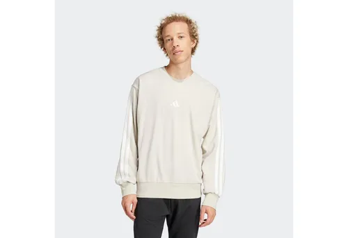 adidas Sportswear Sweatshirt M 3S FT SWT - Sweatshirt für Männer aus weichem French Terry, ideal für entspannte Tage. Mit 3-Streifen-Design und aus 70% recycelten Materialien für umweltbewussten Komfort.