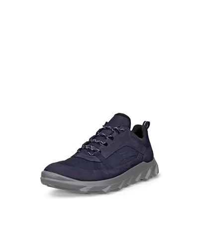 Ecco 82032451117 Schnürschuh blau 41 EU - Sportlicher Sneaker in Blau aus hochwertigem Nubukleder, mit bequemer PU-Sohle für optimalen Tragekomfort – perfekt für den Alltag!