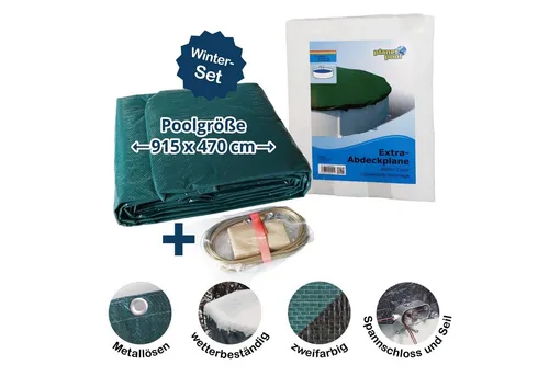 Waterman Pool-Abdeckplane für 915x470 cm Acht-Oval Pools