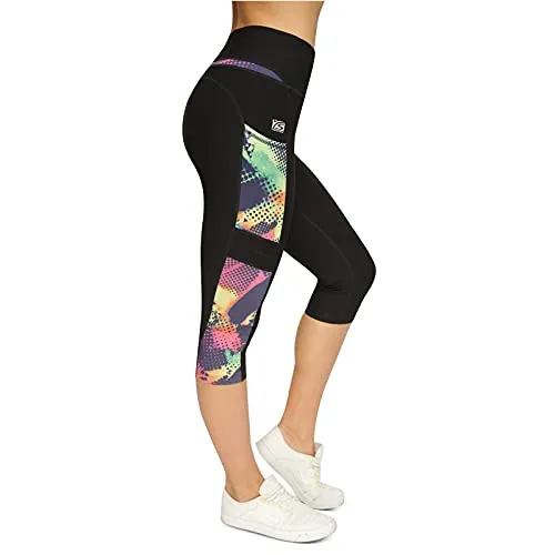 VS Capri Sport Leggings mit Handytasche in silber von VS VARIOSPORTS