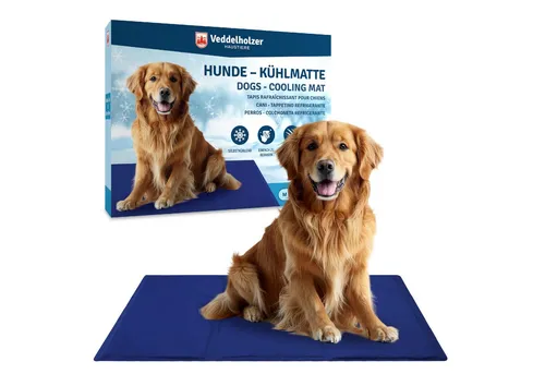 Veddelholzer Kühlmatte (XL) für Hunde - Hundematten – Selbstkühlend ohne Strom, extra dick für optimalen Liegekomfort, ideal für heiße Tage und Reisen mit Ihrem Hund.