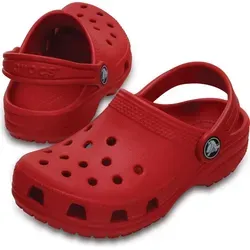 Crocs Unisex Kinder Classic Clog T Holzschuh, Pepper, 23/24 EU - Clogs & Pantoletten für Mädchen, leicht und angenehm zu tragen mit 25% bio-zirkulären Materialien, ideal für Wasseraktivitäten und einfach zu reinigen.