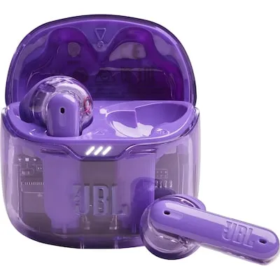 JBL Tune Flex Ghost - Wasserfeste In-Ear-Kopfhörer mit Noise-Cancelling, 32 Stunden Akkulaufzeit und beeindruckendem JBL Pure Bass Sound