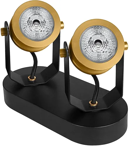 Osram Vintage 1906 Decospot Double gold Strahler Industriedesign retro