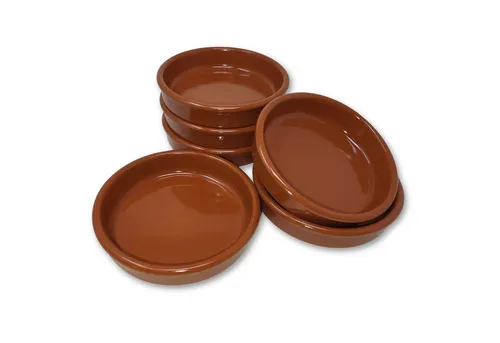 ToCi Tapas-Schale 4er Tapas-Schalen Set Ø 15cm – Spanische Cazuela Servierschalen 230ml, Ton, (4-tlg), Glasiert
