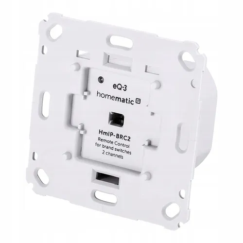 Homematic IP Wandtaster für Markenschalter - 2-fach eQ-3 HmIP-BRC2, intelligente Steuerung für Licht und Heizung mit nur einem Tastendruck