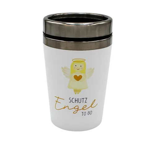 Dekohelden24 Thermobecher Thermobecher / Becher to go Schön, das es dich gibt, Maße H/Ø: 13,5 x, 1-tlg., Metall