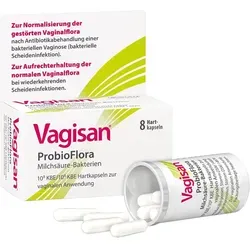 Vagisan Probioflora Milchsäure-Bakterien Hartkapseln Vaginalkapseln 8 St