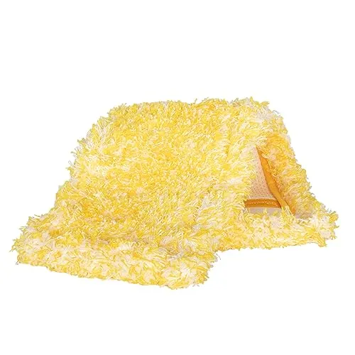 Jemako Bodentuch Wischbezug Bodenwischer, Boden-Faser Gelb 42cm, ideal zum Staubwischen Holzböden, Laminat, Fliesen, PVC, fusselfrei