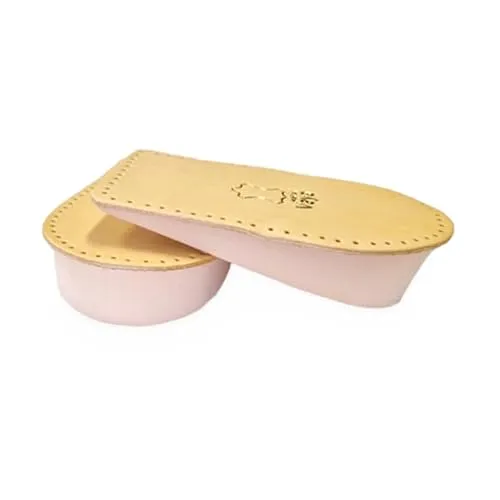 Vaya Medical Nivello Orthopädische Fersenerhöhung 5 mm Einlagen Fersenanhebung Für Schuhe Aus Schaflederhaut Fersenkissen Orthopädischer Keil Schuheinlagen Einlegesohlen 1 Paar Braun 35-37