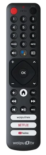 waipu.tv Fernbedienung mit Schnellwahltasten für waipu.tv 4K Stick (Ersatzteil)