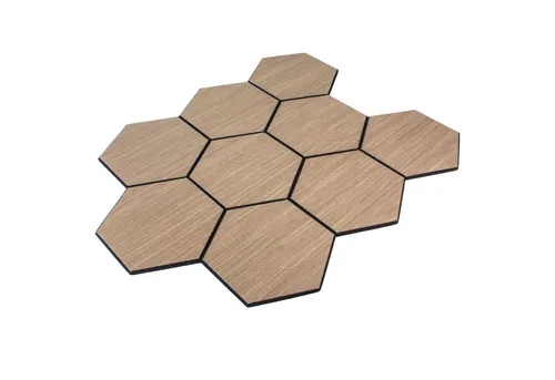 tktrading24 Wandpaneel Akustikpaneel mit Holzfurnier Dark Walnut - 727x600 mm - PET-Filz, BxL: 60x72,7 cm, (1er, 1-tlg)