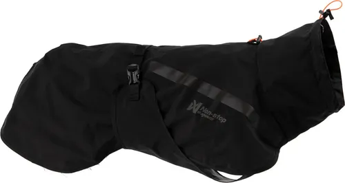Non-Stop dogwear Trekking-Regenmantel (Schwarz, 36) - Regenjacke für Hunde, schützt vor Nässe und sorgt für maximalen Komfort bei jedem Wetter.