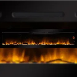 Chemin'Arte Elektrischer Einbaukamin Élysée 5XL - 180 cm mit LED-Flammeneffekt - Dekokamine: Der Élysée 5XL bietet beeindruckenden Panoramablick, individuelle LED-Flammeneffekte und ist wartungsfrei sowie umweltfreundlich.