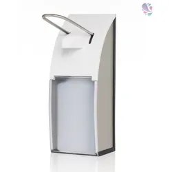 Dosierspender, Armhebelspender, EURO-Spender, EDELSTAHL-GEBÜRSTET, FIX, 500ml, klein