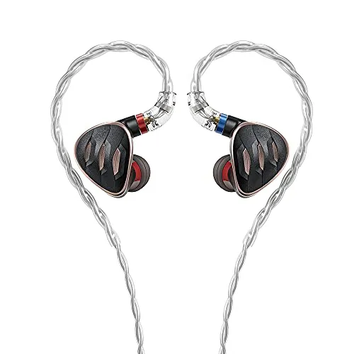 FiiO FH5s In-Ear-HiFi Ohrhörer - Kopfhörer mit 2BA+2DD Quad Driver, neuartigem akustischen Design für kraftvolle Bässe und anpassbare Klangeinstellungen – ideal für audiophile Hörerlebnisse.